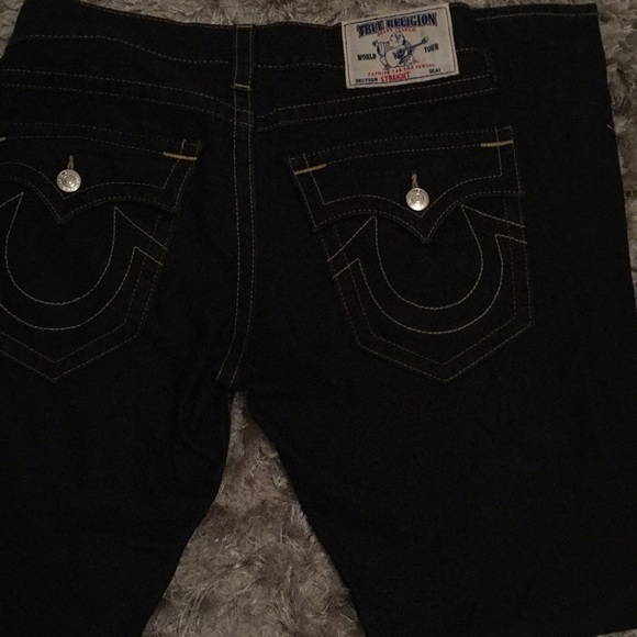 mens dark blue true religion jeans